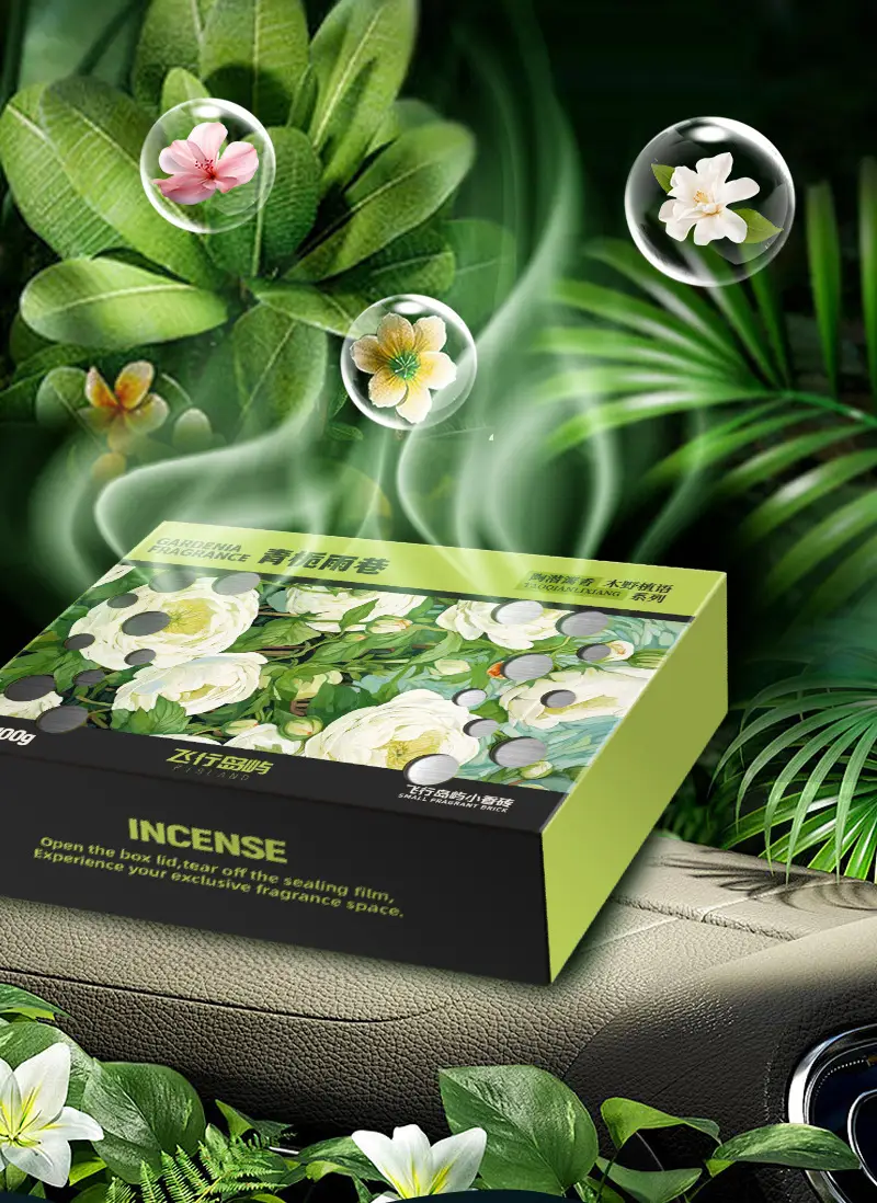 Car Aromatherapy Balm, Hidden Long-Lasting Fragrance, Odor Removal, Large-Capacity Seat-Type Fragrance Brick, Three-Dimensional Plant Balm — feature 5