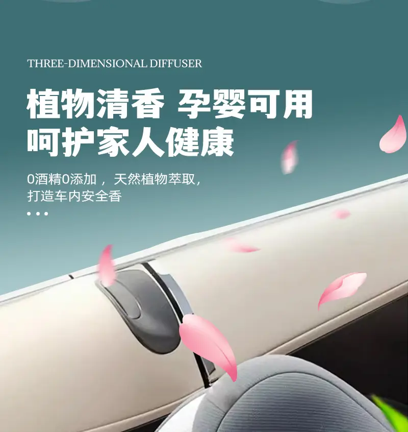 Car Aromatherapy Balm, Hidden Long-Lasting Fragrance, Odor Removal, Large-Capacity Seat-Type Fragrance Brick, Three-Dimensional Plant Balm — feature 9