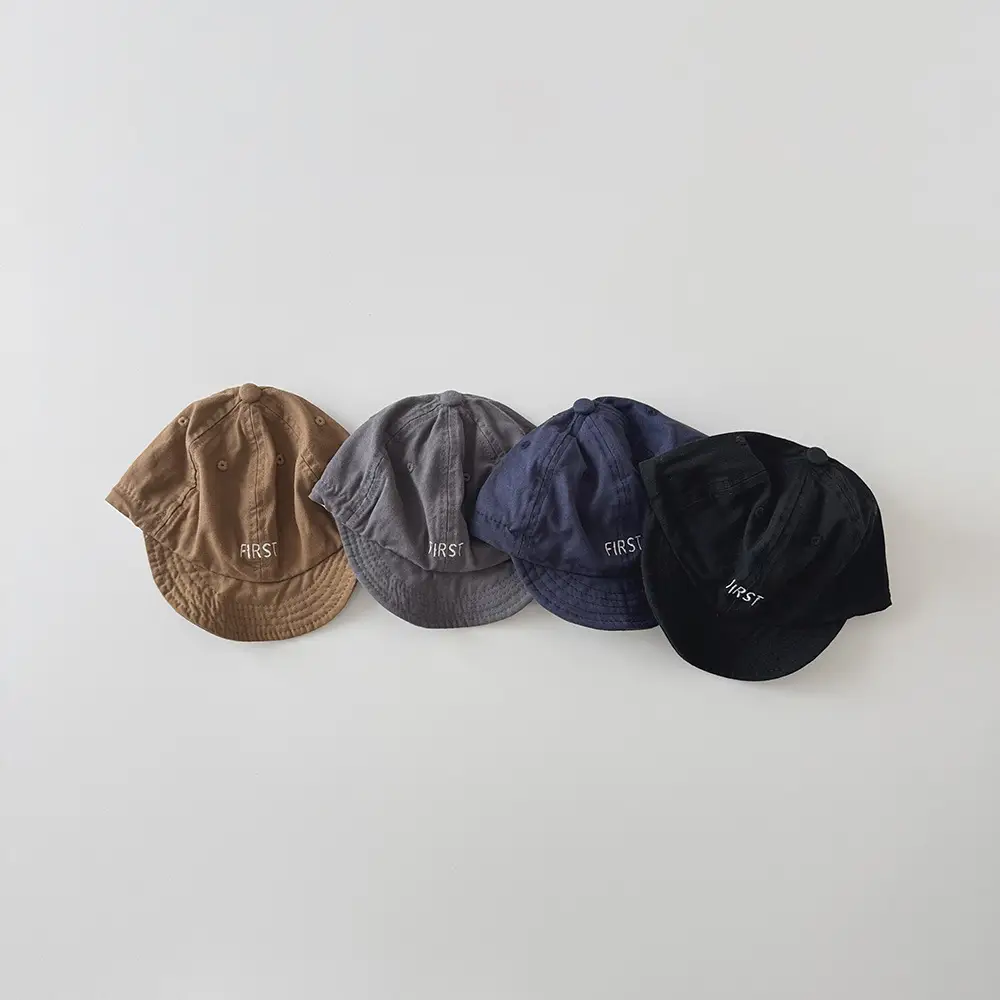 Yipan Letter Baby Cap Spring Fall Blue Brown Grey