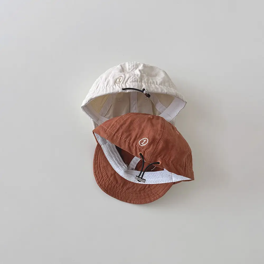Yipan Letter Baby Cap Spring Fall Blue Brown Grey