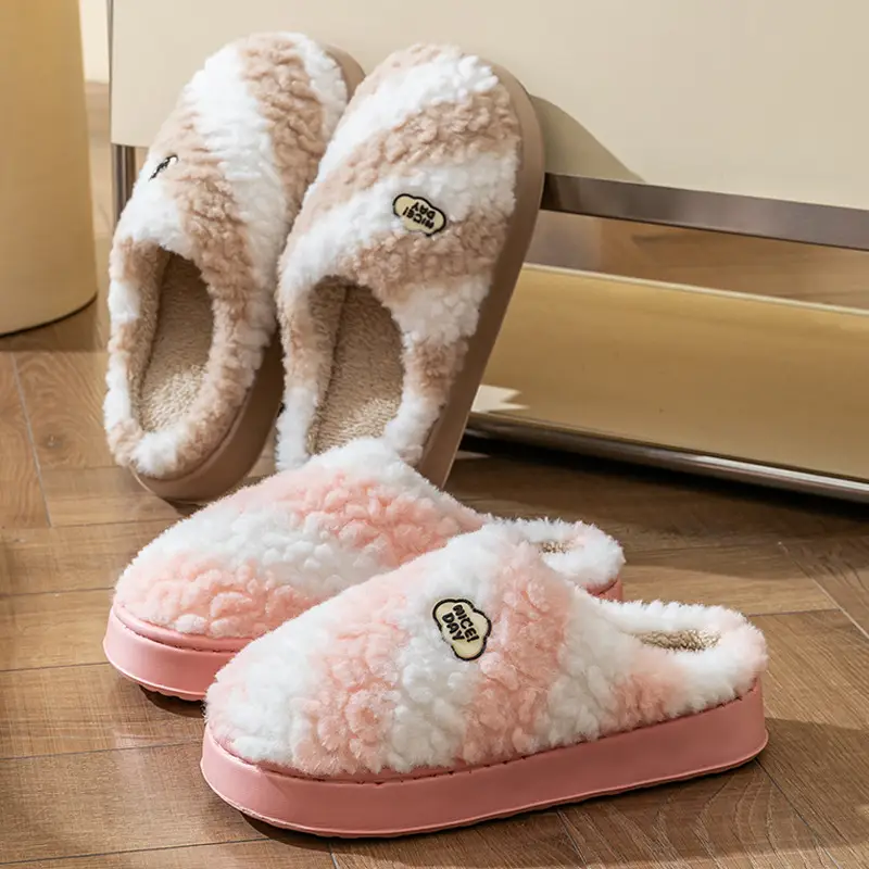 Women Cotton Warm Slippers Autumn Winter 2025