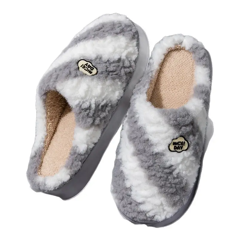 Women Cotton Warm Slippers Autumn Winter 2025