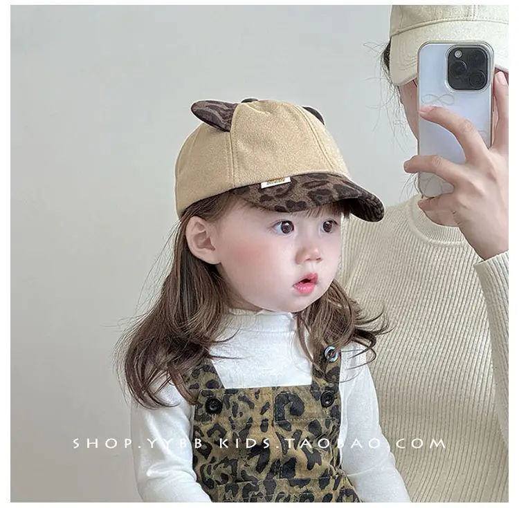 Kids Baseball Caps Warm Windproof Korean Style — feature 1