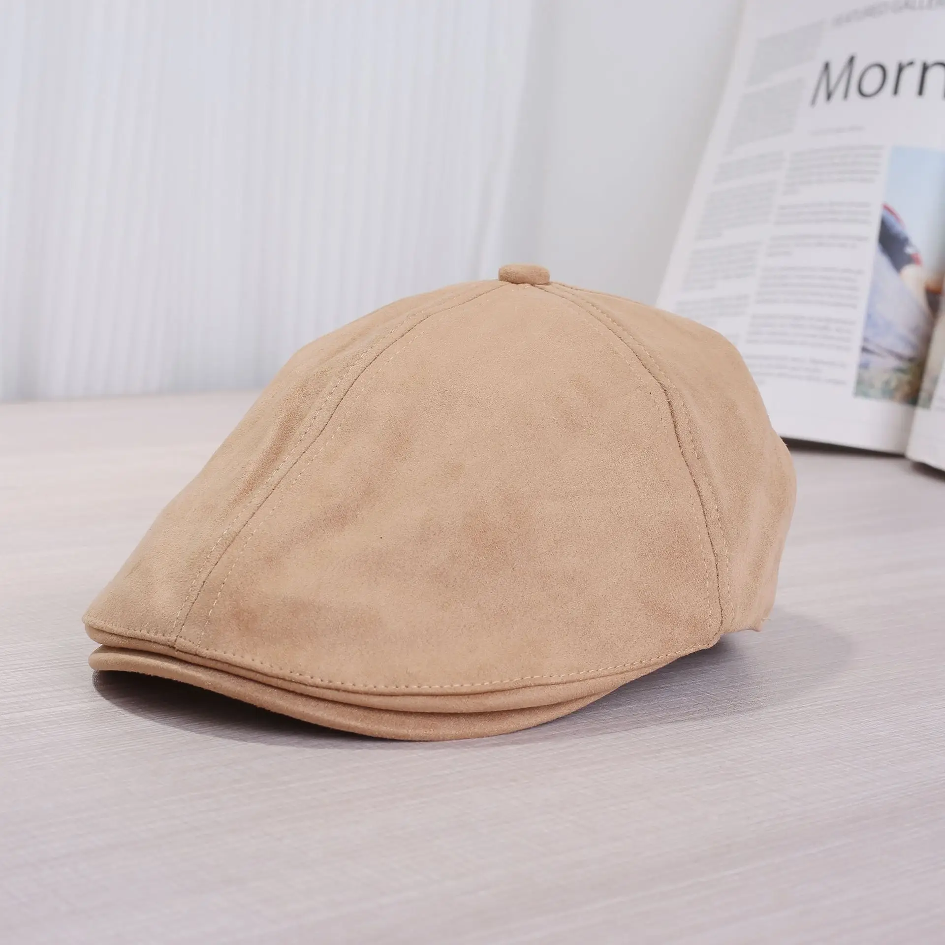 Japanese-Style Retro Forward Cap Unisex Autumn Winter Beret - Image 3