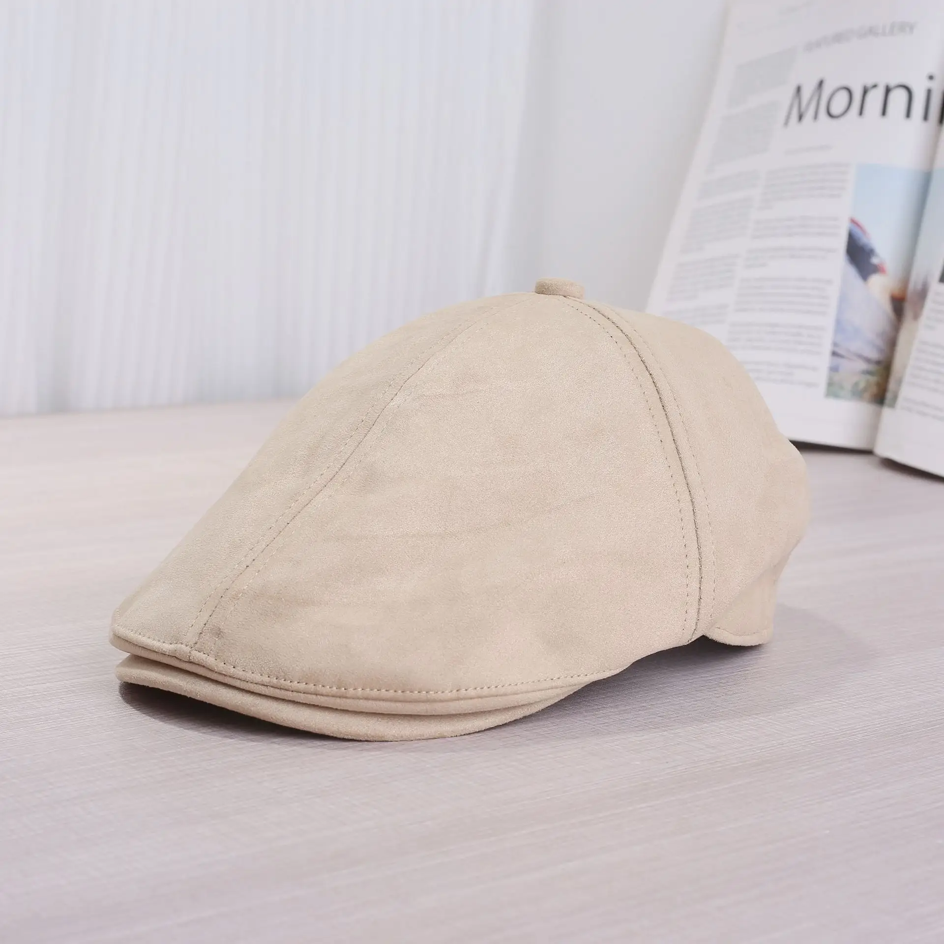 Japanese-Style Retro Forward Cap Unisex Autumn Winter Beret - Image 2
