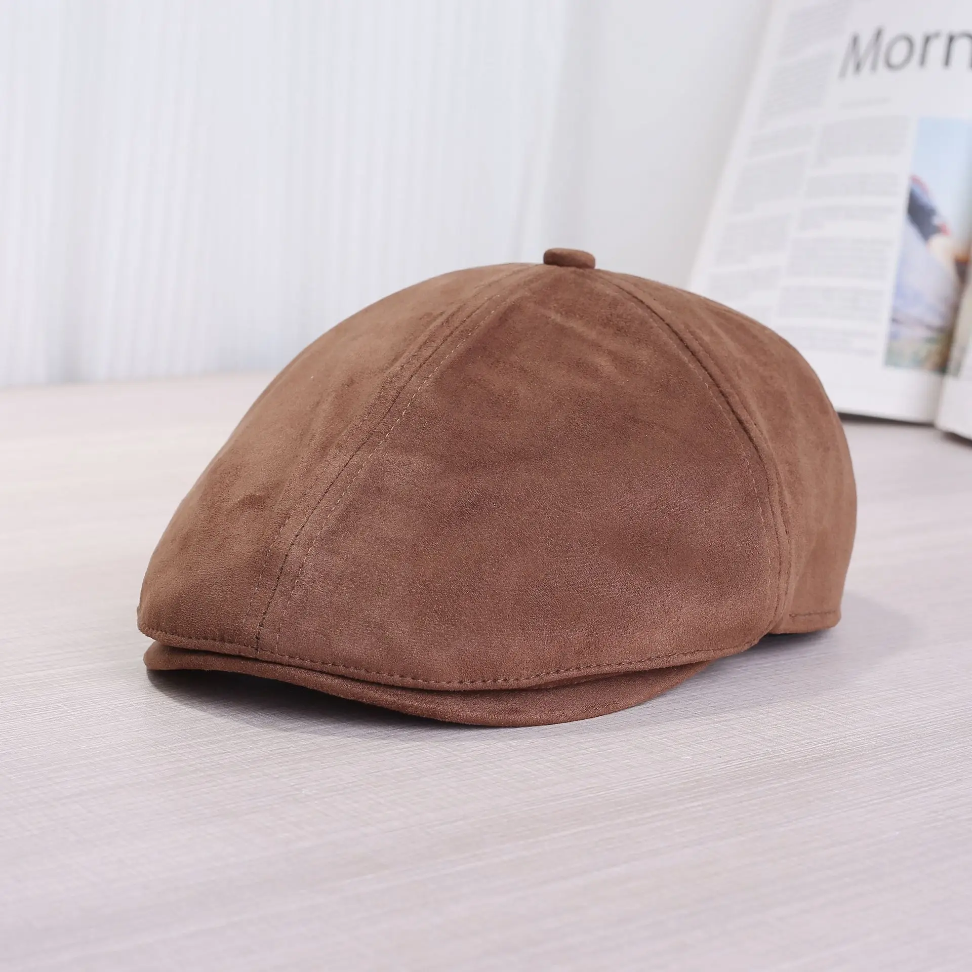 Japanese-Style Retro Forward Cap Unisex Autumn Winter Beret - Image 4