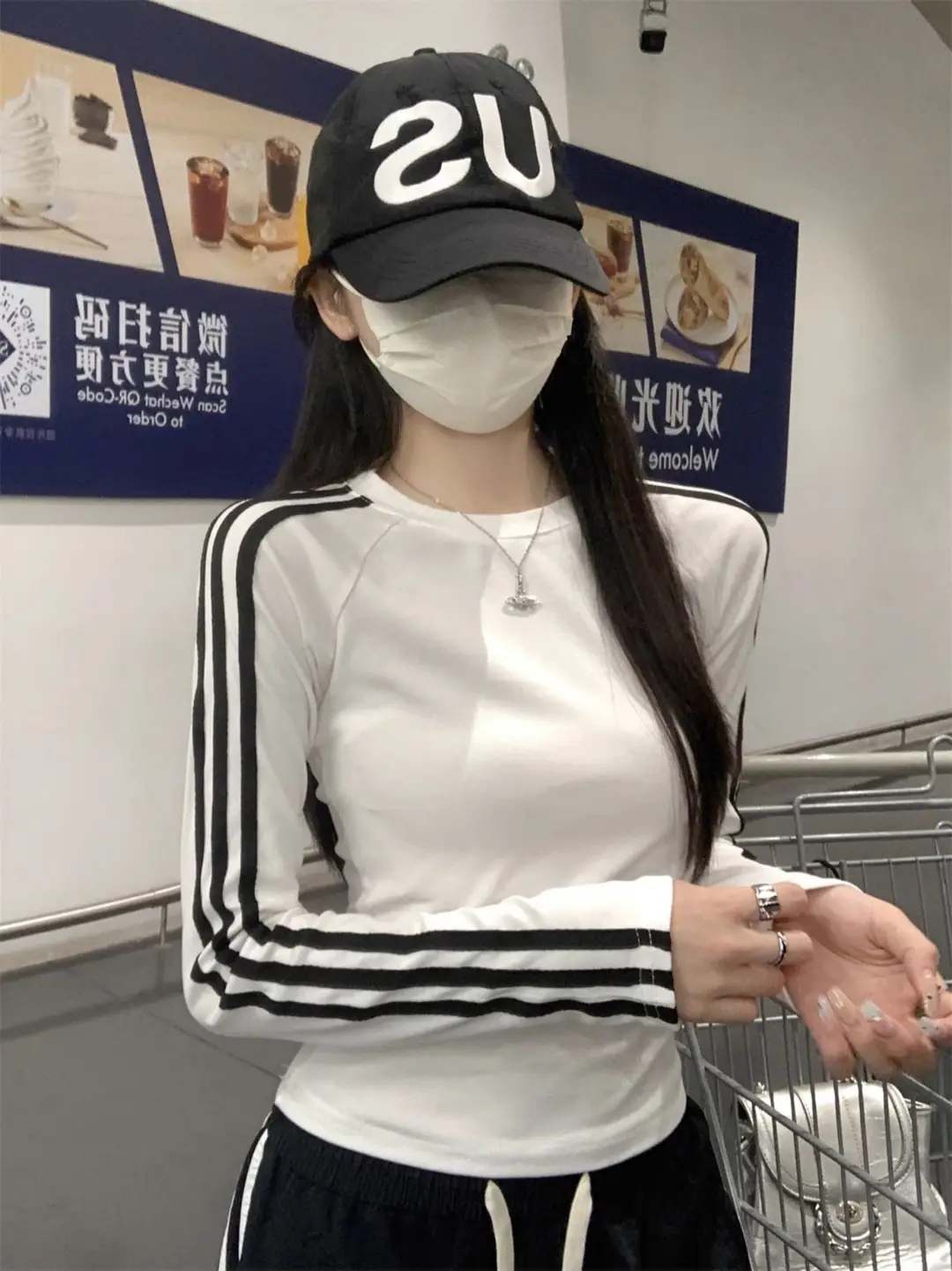 American Style Spicy Girl Raglan Sleeve Base Shirt for Women 2026 Spring, Autumn, and Winter Striped Slim Fit Long-Sleeve T-Shirt for Women — feature 16