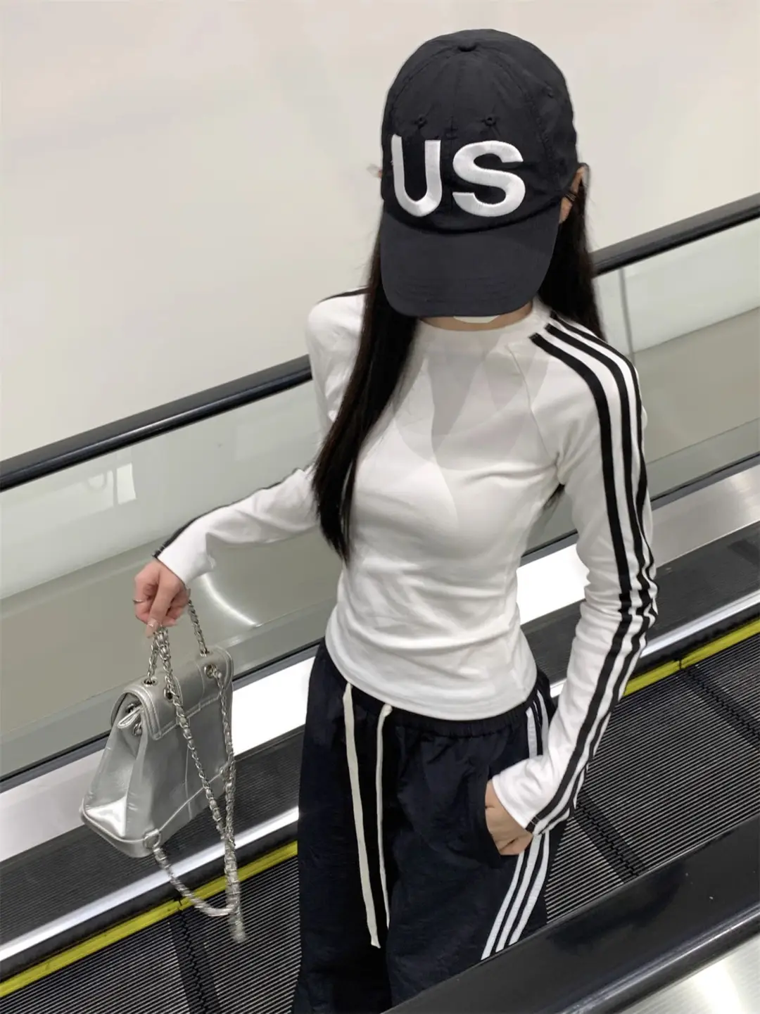 American Style Spicy Girl Raglan Sleeve Base Shirt for Women 2026 Spring, Autumn, and Winter Striped Slim Fit Long-Sleeve T-Shirt for Women — feature 5