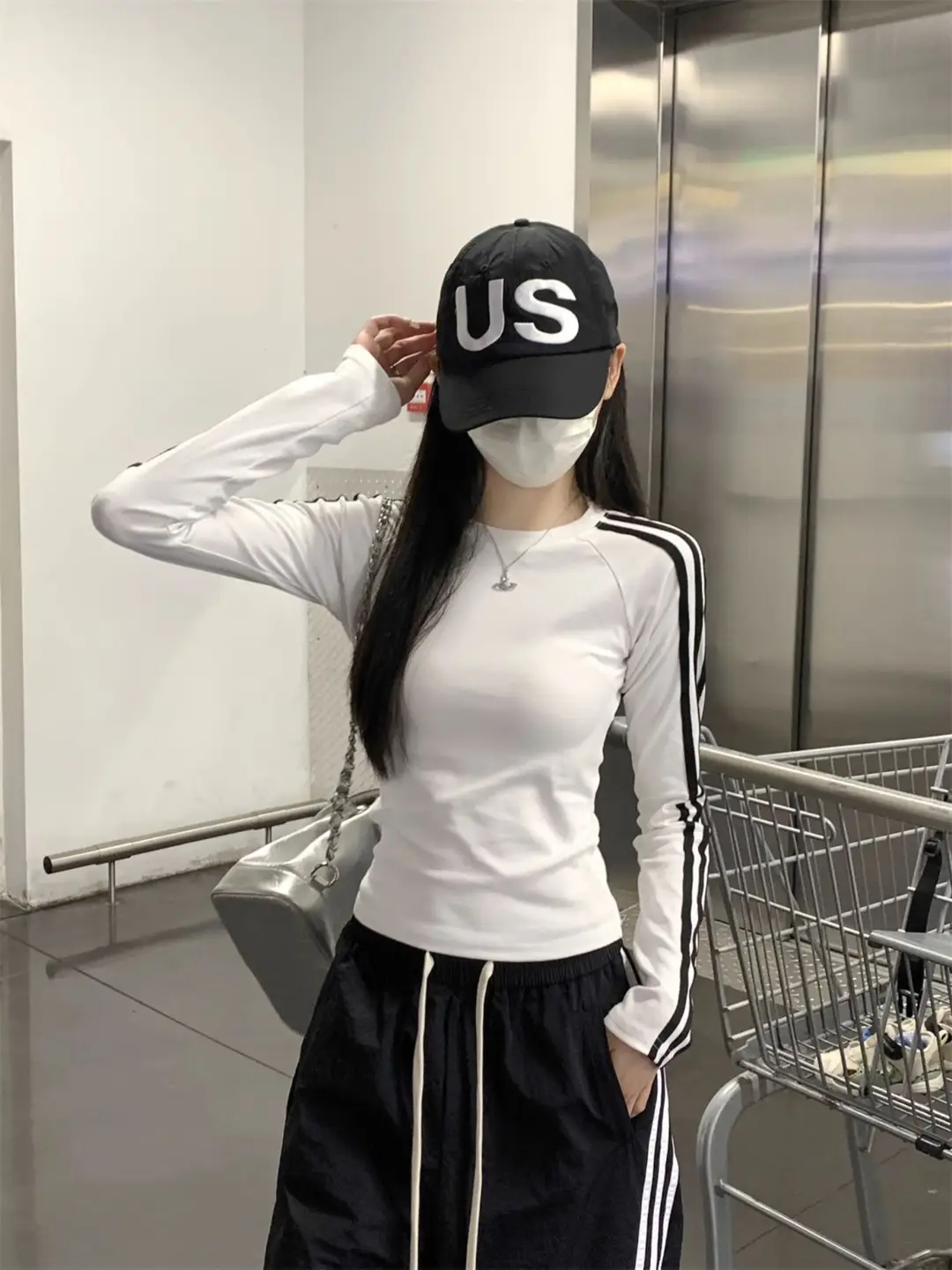 American Style Spicy Girl Raglan Sleeve Base Shirt for Women 2026 Spring, Autumn, and Winter Striped Slim Fit Long-Sleeve T-Shirt for Women — feature 6