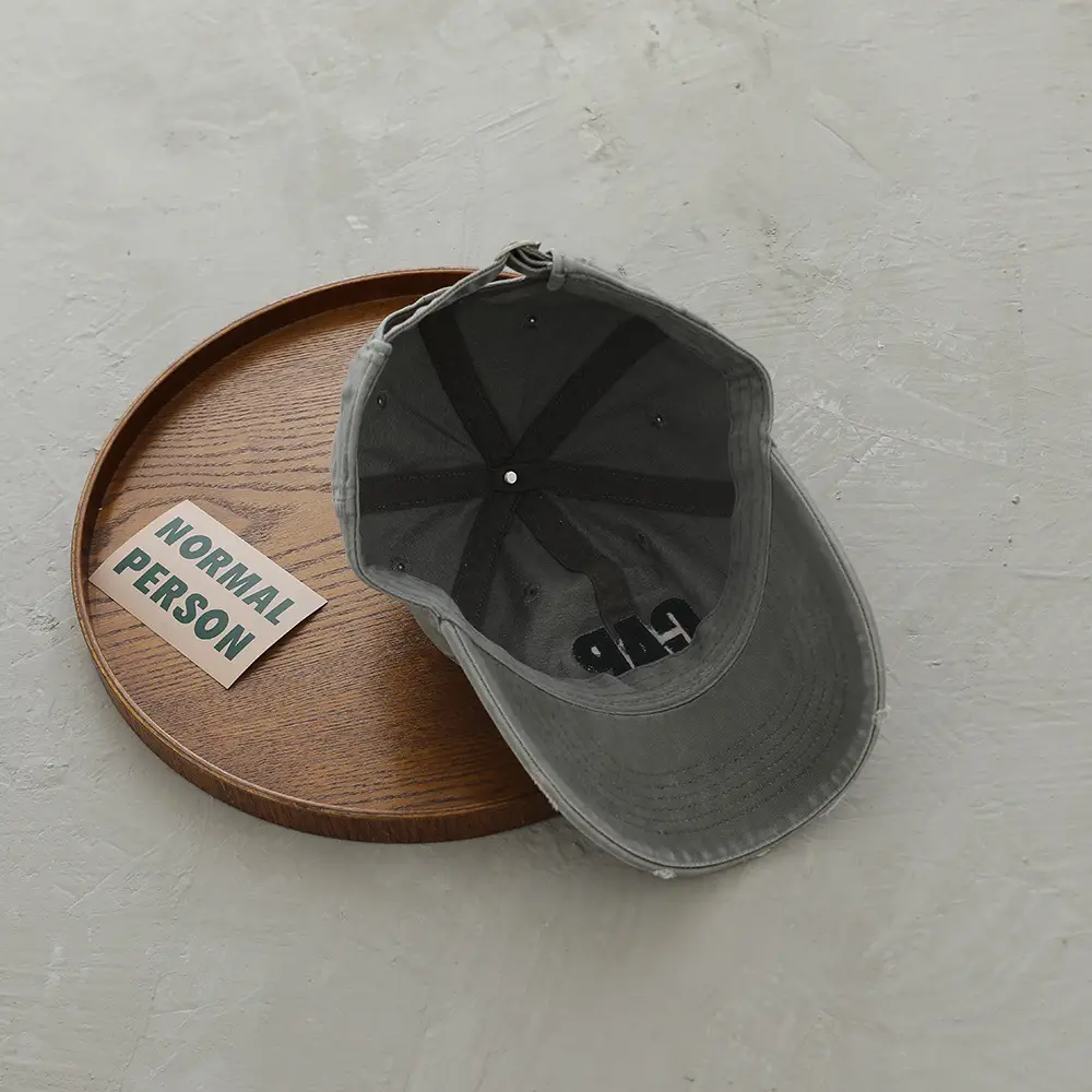 Kids Cap with "CAP" Embroidery Brown - Image 10