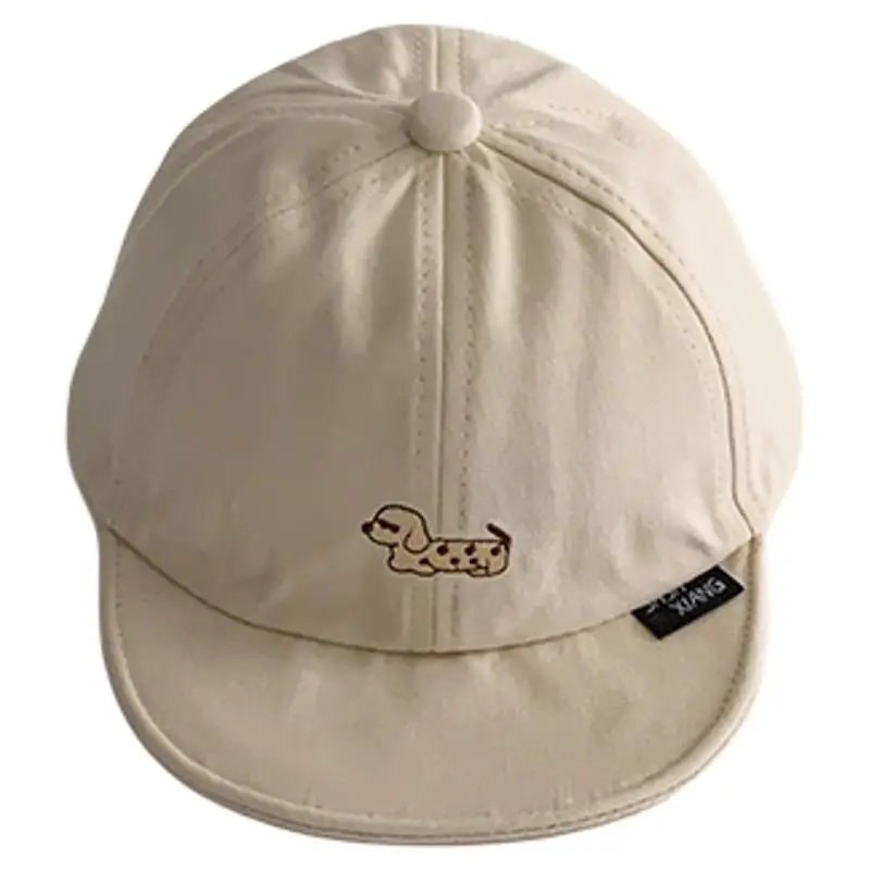 Black Cartoon Baby Cap Winter Windproof Peaked Cap