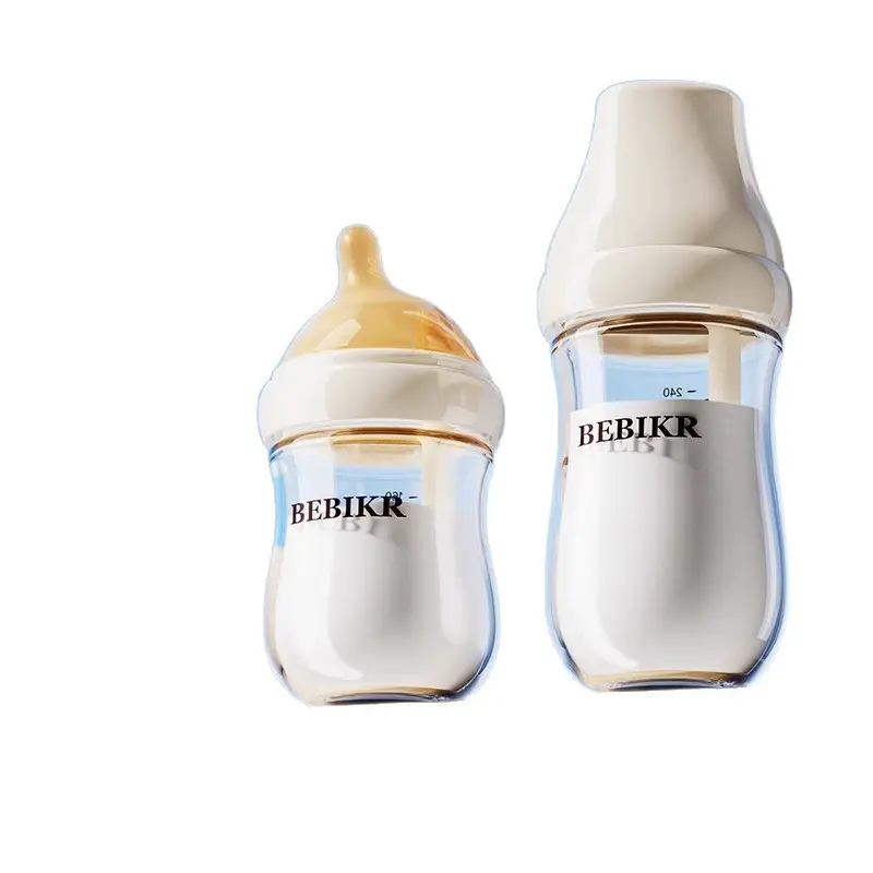 Glass Baby Bottle for Newborns 0-6 Months, Anti-Colic Glass Bottle for Newborns