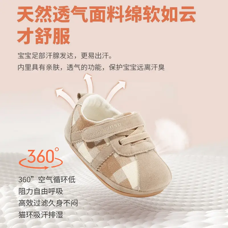 New 0 to 1 Year Old Baby Shoes Soft Sole Baby Toddler Shoes for Men 6-8-12 Months Infants and Girls Spring & Fall Models - Image 6