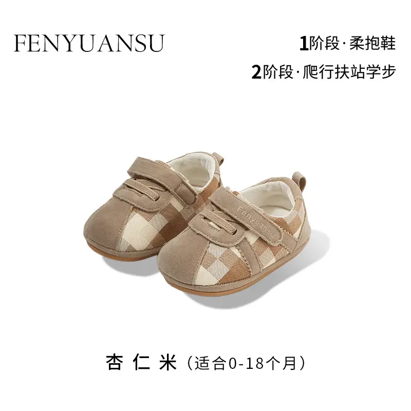New 0 to 1 Year Old Baby Shoes Soft Sole Baby Toddler Shoes for Men 6-8-12 Months Infants and Girls Spring & Fall Models
