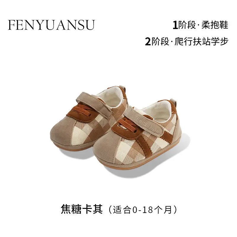 New 0 to 1 Year Old Baby Shoes Soft Sole Baby Toddler Shoes for Men 6-8-12 Months Infants and Girls Spring & Fall Models - Image 2
