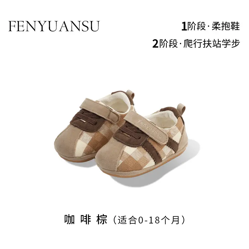New 0 to 1 Year Old Baby Shoes Soft Sole Baby Toddler Shoes for Men 6-8-12 Months Infants and Girls Spring & Fall Models - Image 3