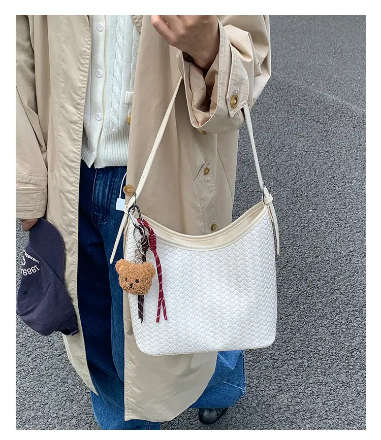 Women Crossbody Bag Brown Woven Leather 2025 — feature 17