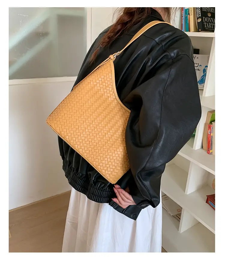 Women Crossbody Bag Brown Woven Leather 2025 — feature 25