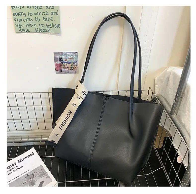 Brown Leather Tote Bag for Women Large Capacity — feature 13