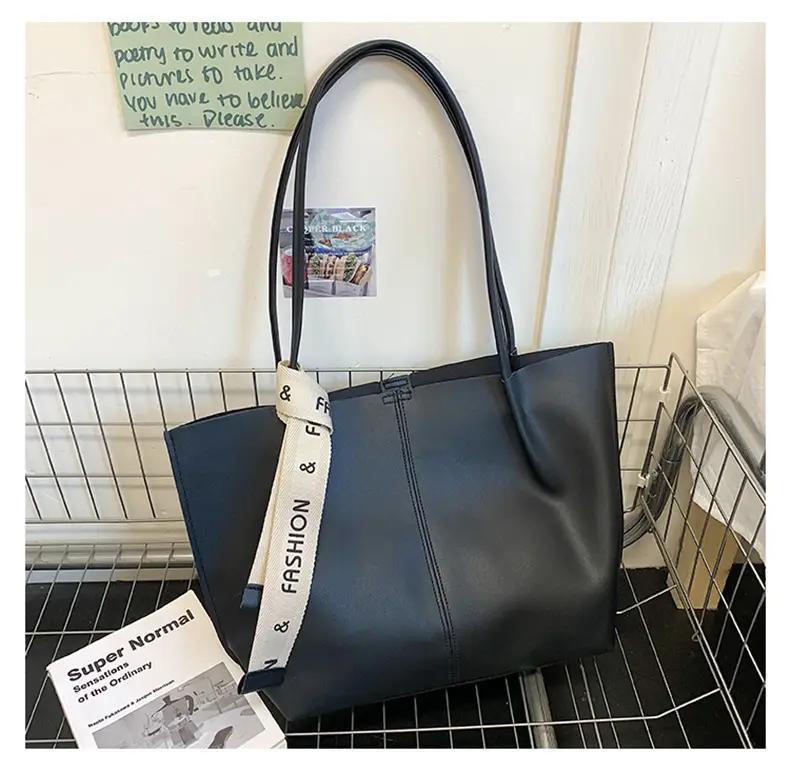 Brown Leather Tote Bag for Women Large Capacity — feature 14