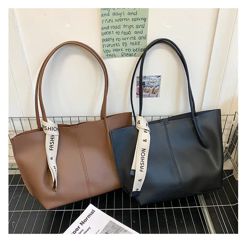 Brown Leather Tote Bag for Women Large Capacity — feature 15
