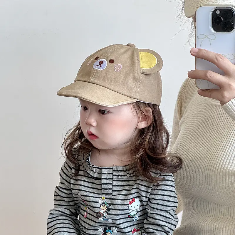 Cute Bear Beanie Cap for Baby Boys Girls Soft Brim Baseball — feature 3