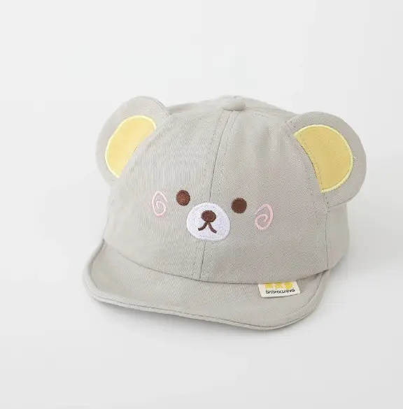 Cute Bear Beanie Cap for Baby Boys Girls Soft Brim Baseball - Image 3