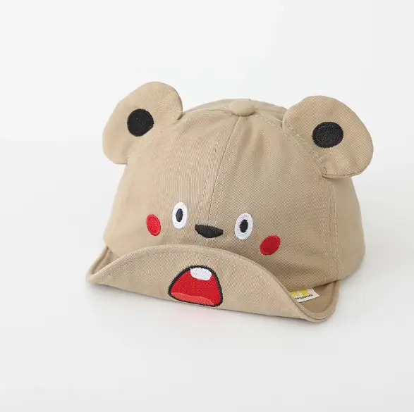 Cute Bear Beanie Cap for Baby Boys Girls Soft Brim Baseball - Image 4