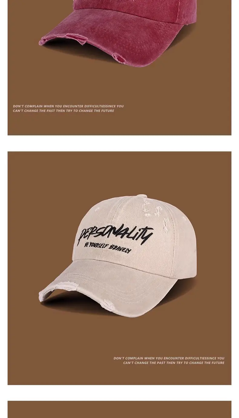 Women Denim Baseball Cap Large Circumference Face-Slimming — feature 12