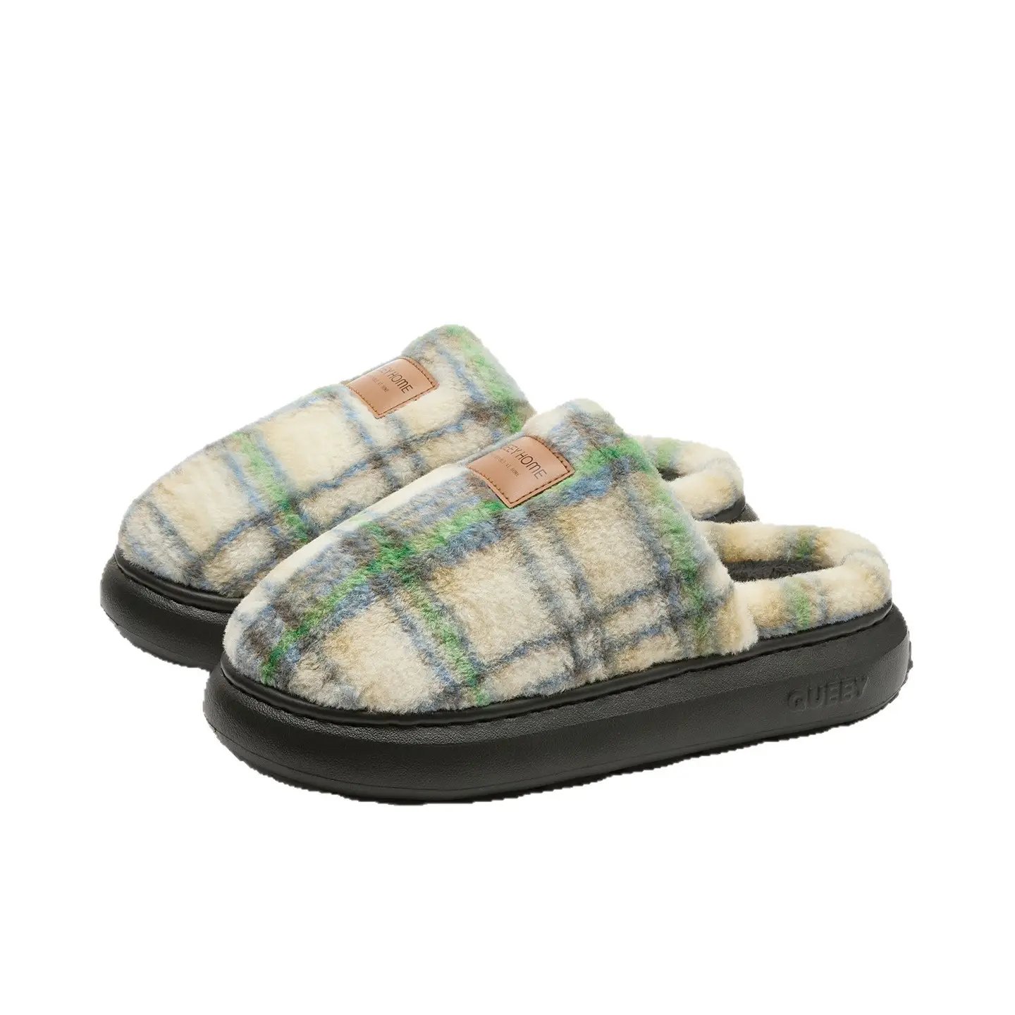 Women's Plaid Cotton Slippers Autumn Winter 2025 - Image 8