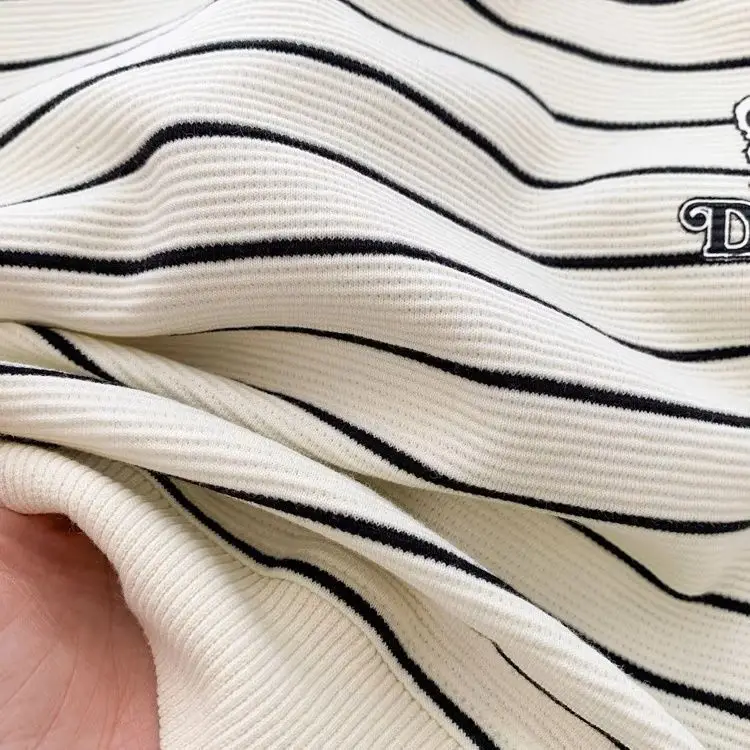 Boys Cotton Striped Long Sleeve T-Shirt Panda Print — feature 10