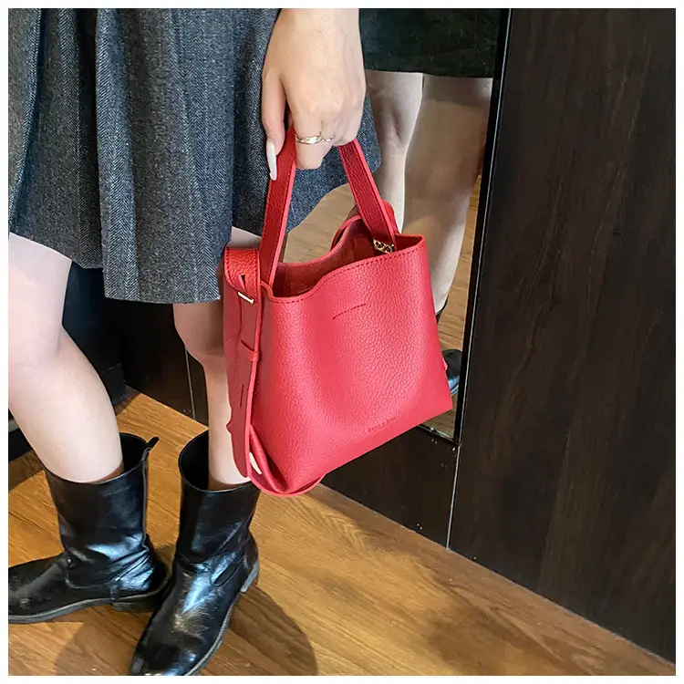 Red Korean Pattern Handbag Women's 2025 New Trendy — feature 16