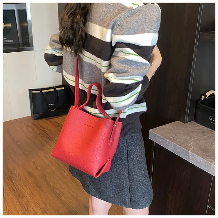 Red Korean Pattern Handbag Women's 2025 New Trendy — feature 21