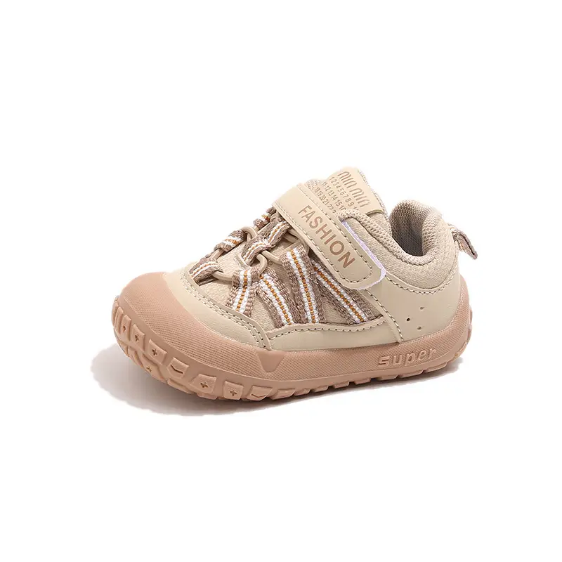 Fashion Toddler Shoes Autumn New Model for Boys and Girls, Stable Baby Shoes, Soft Sole Closed-Toe Anti-Kick Anti-Slip Functional Shoes