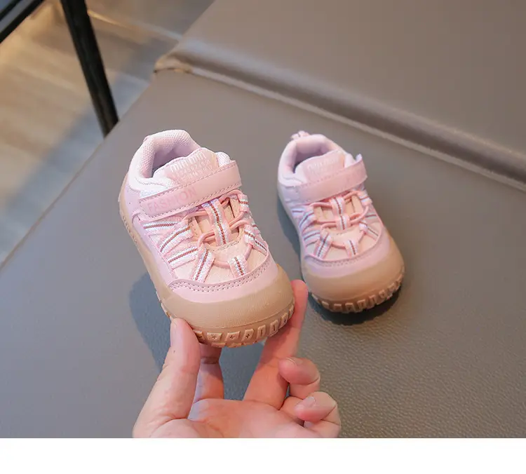 Fashion Toddler Shoes Autumn New Model for Boys and Girls, Stable Baby Shoes, Soft Sole Closed-Toe Anti-Kick Anti-Slip Functional Shoes — feature 12