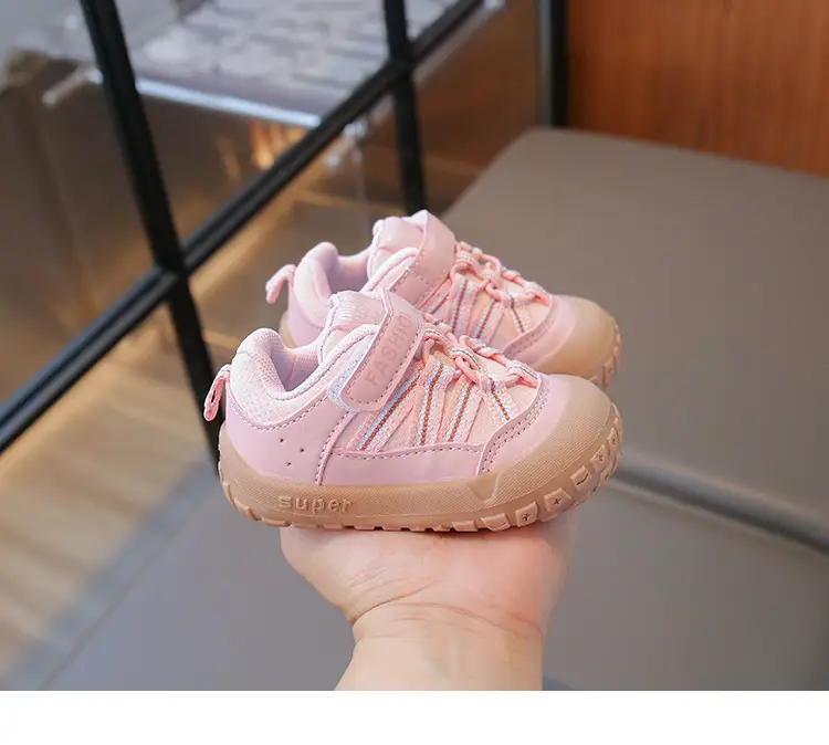 Fashion Toddler Shoes Autumn New Model for Boys and Girls, Stable Baby Shoes, Soft Sole Closed-Toe Anti-Kick Anti-Slip Functional Shoes — feature 13