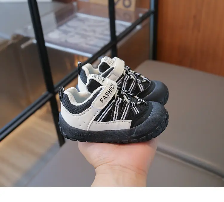 Fashion Toddler Shoes Autumn New Model for Boys and Girls, Stable Baby Shoes, Soft Sole Closed-Toe Anti-Kick Anti-Slip Functional Shoes — feature 16