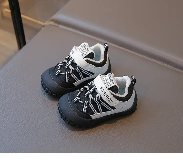Fashion Toddler Shoes Autumn New Model for Boys and Girls, Stable Baby Shoes, Soft Sole Closed-Toe Anti-Kick Anti-Slip Functional Shoes — feature 17