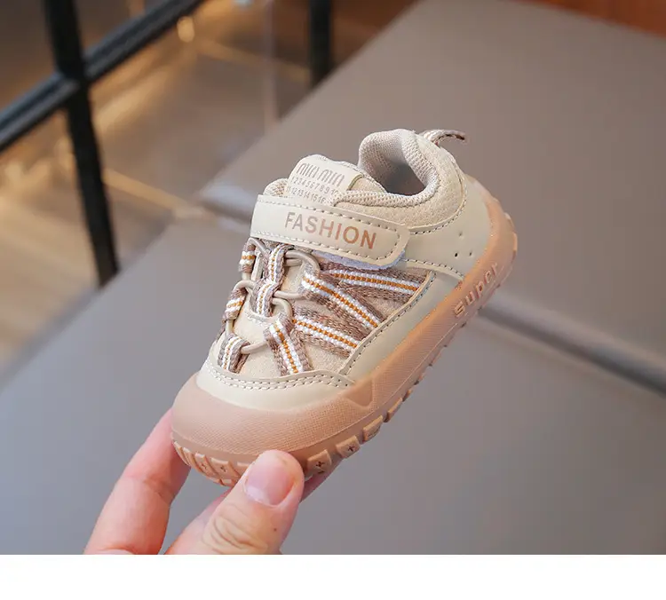 Fashion Toddler Shoes Autumn New Model for Boys and Girls, Stable Baby Shoes, Soft Sole Closed-Toe Anti-Kick Anti-Slip Functional Shoes — feature 18
