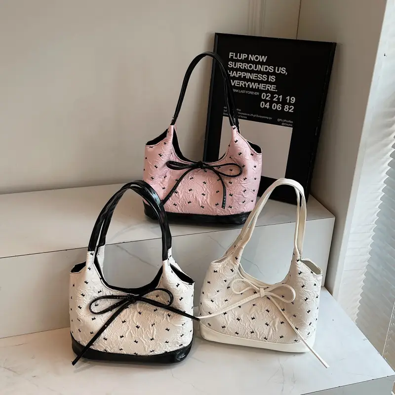 Pink Bow Bag for Women 2025 New Style