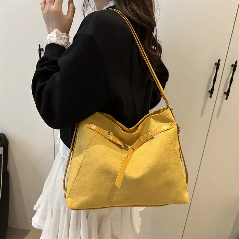 Black Crossbody Bag for Women Large Capacity Casual Commuter Tote