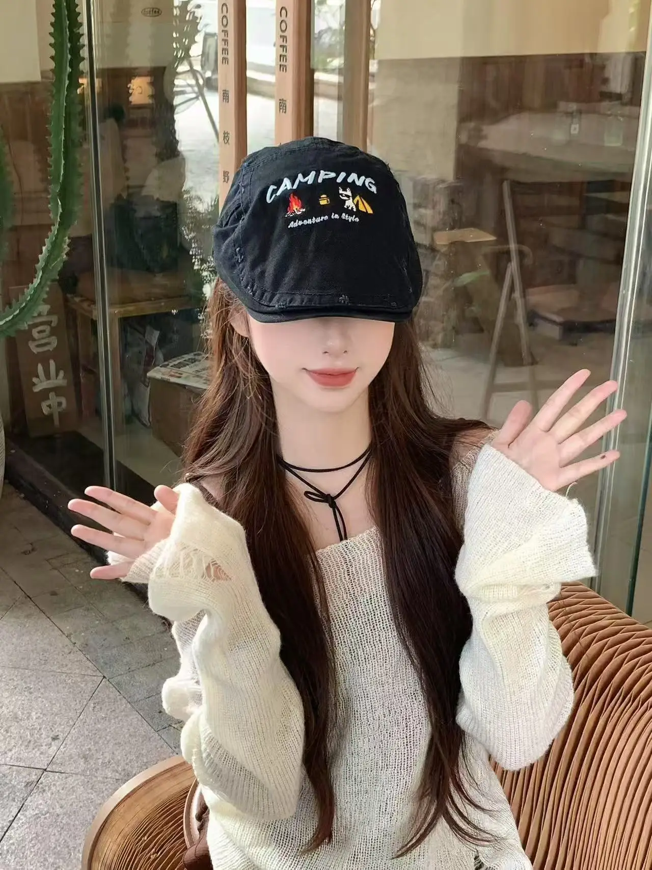 Japanese Style Washed Baseball Cap for Women — feature 8