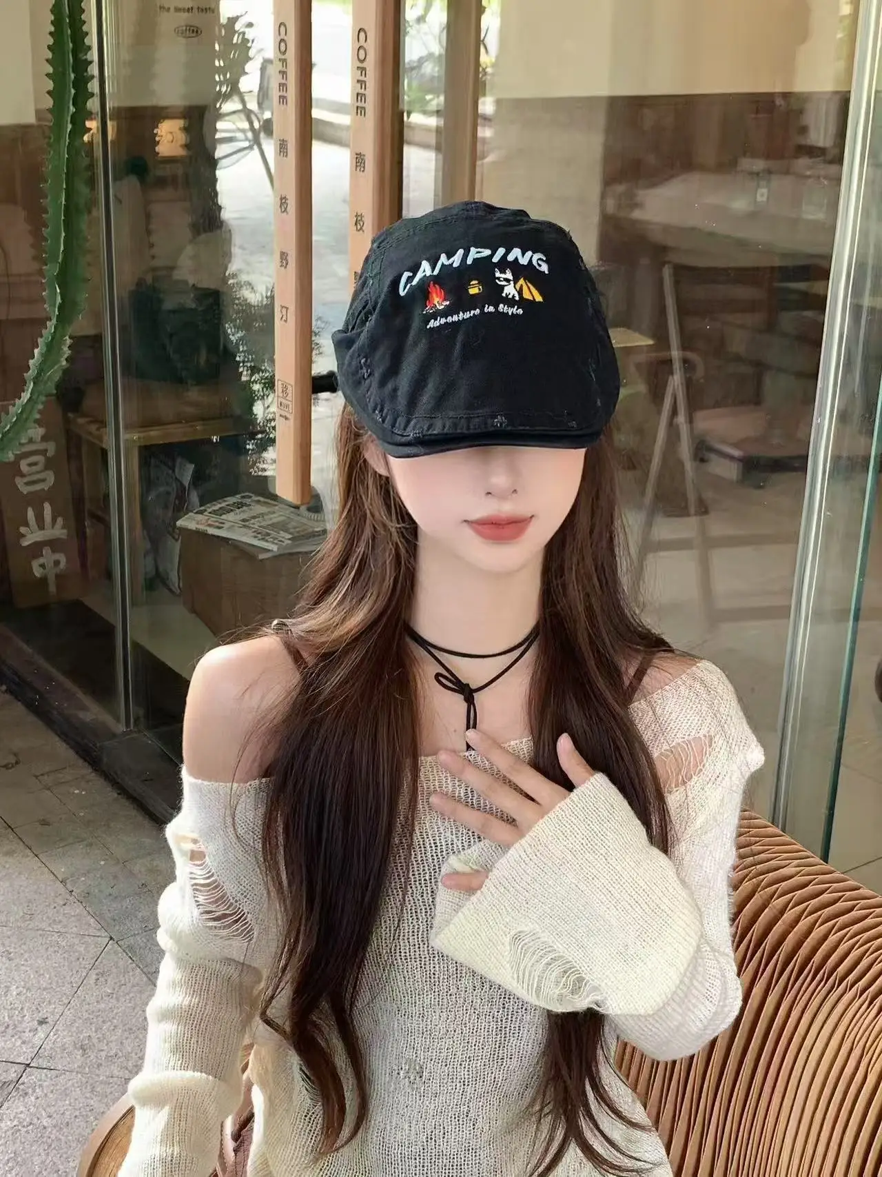 Japanese Style Washed Baseball Cap for Women — feature 9