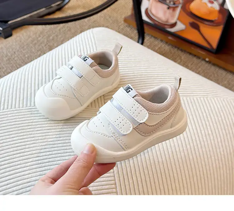 White Velcro Baby Shoes 0-1-3Yrs Soft Sole — feature 18