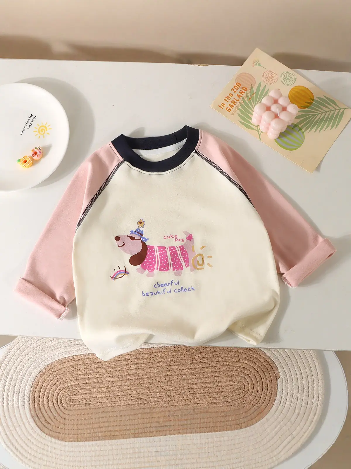 Wicky Cat Cotton Long Sleeve T-Shirt for Boys Girls