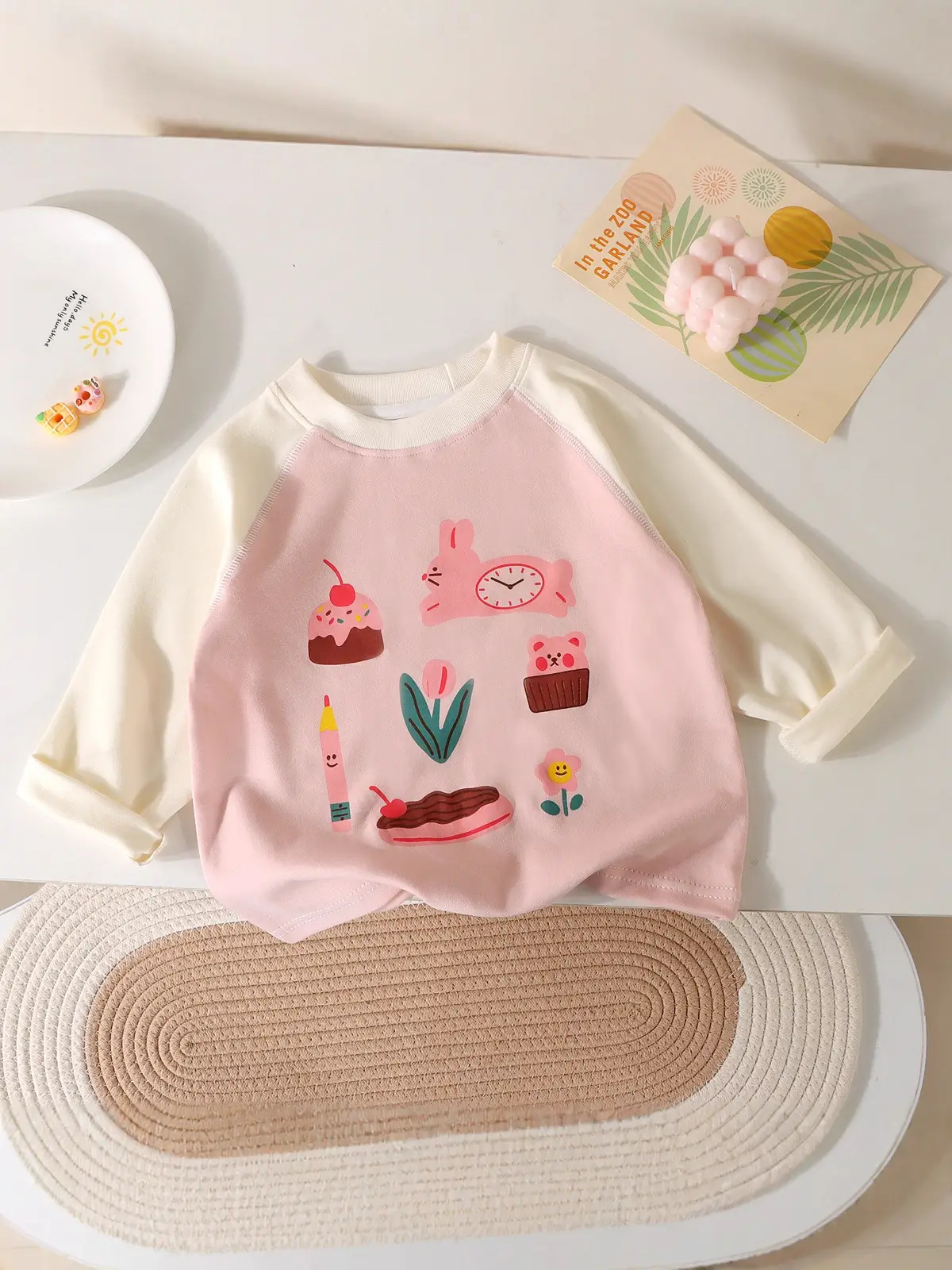 Wicky Cat Cotton Long Sleeve T-Shirt for Boys Girls