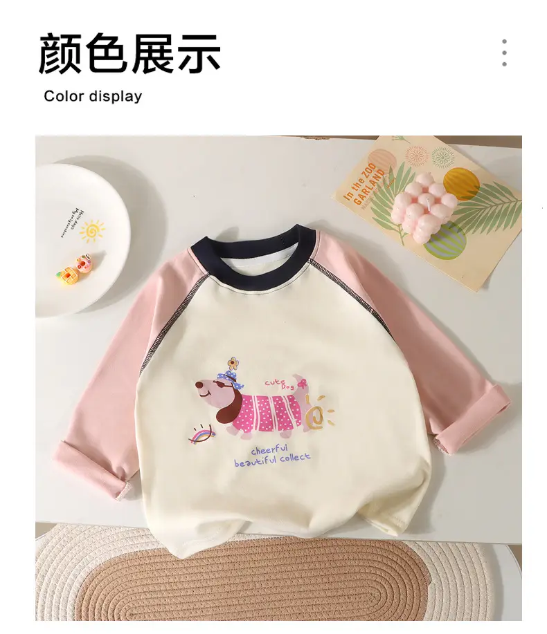 Wicky Cat Cotton Long Sleeve T-Shirt for Boys Girls — feature 11