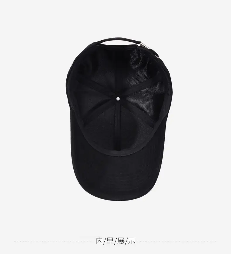 National Style Hard-Top Baseball Cap Grey New Autumn Winter — feature 12