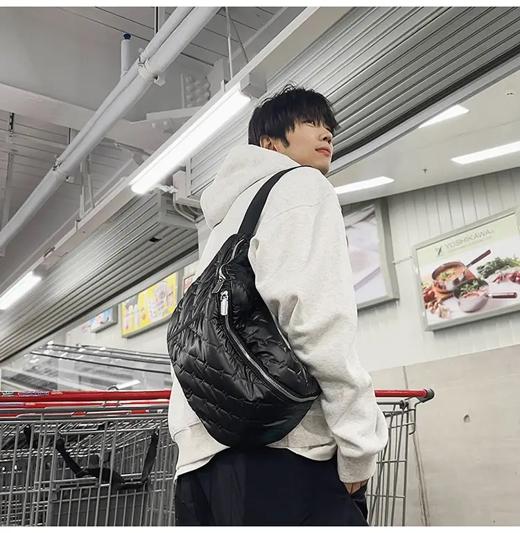 Japanese Style Black Crossbody Bag Large Capacity — feature 13