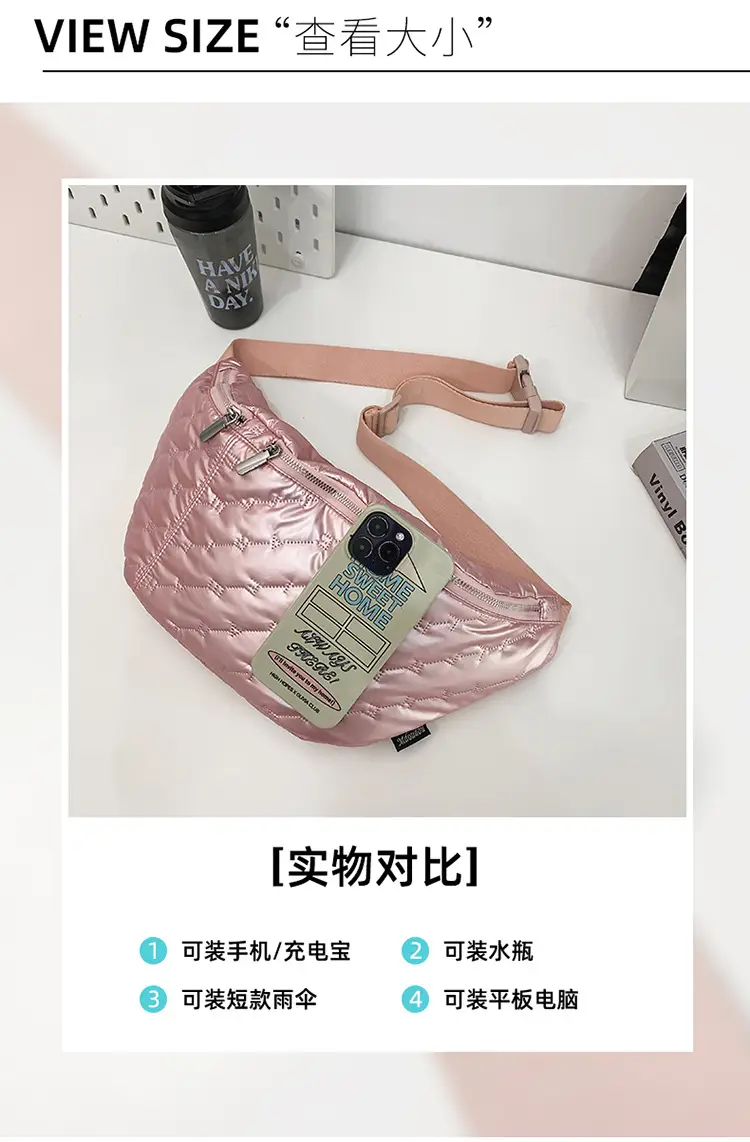 Japanese Style Black Crossbody Bag Large Capacity — feature 5